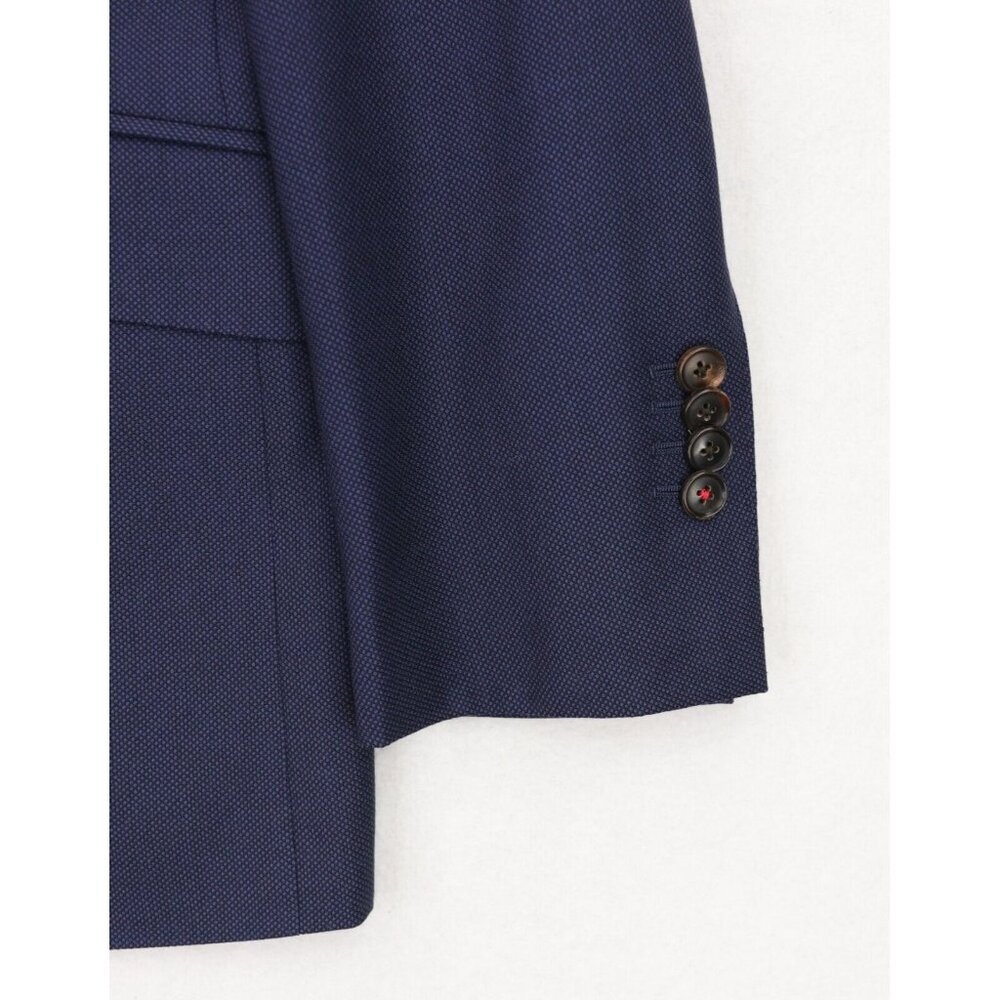 Suitsupply Sienna Ticket Pocket VBC Wool Suit Size 36R Blue Birdseye - Picture 6 of 14